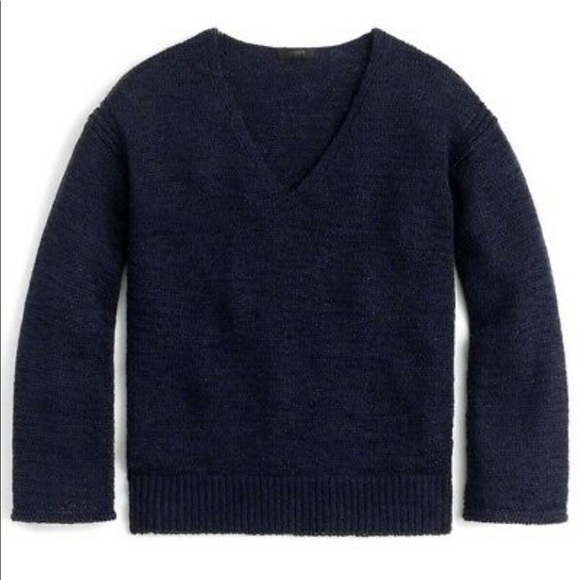 J. Crew Sweaters - J. Crew Flare Sleeve Swing Sweater navy blue (M)